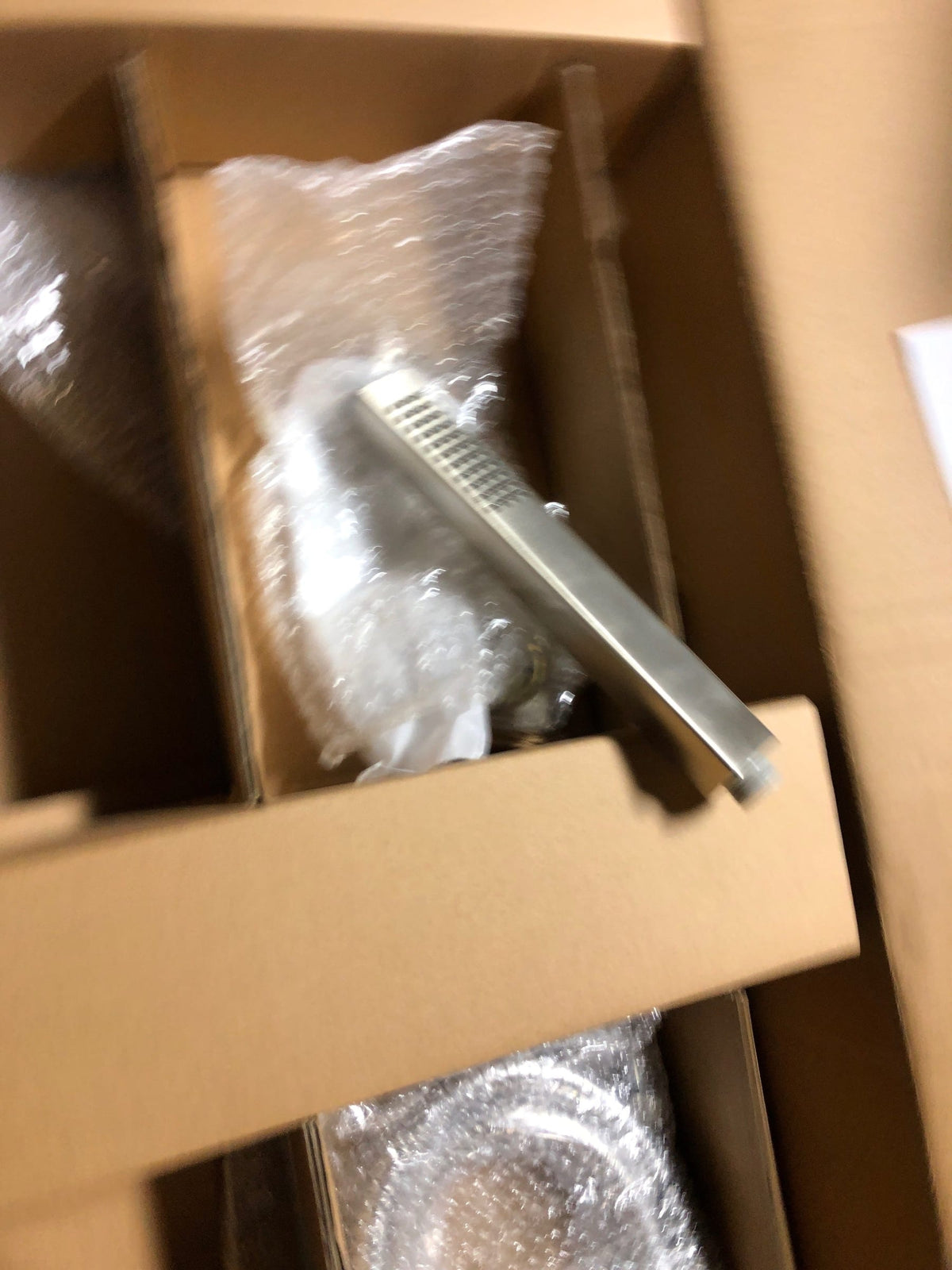 Pfister LG6-1VRVK Verve Floor Mounted Tub Filler with Built-In Diverter and Hand Shower - Less Rough In and Handle - Brushed Nickel