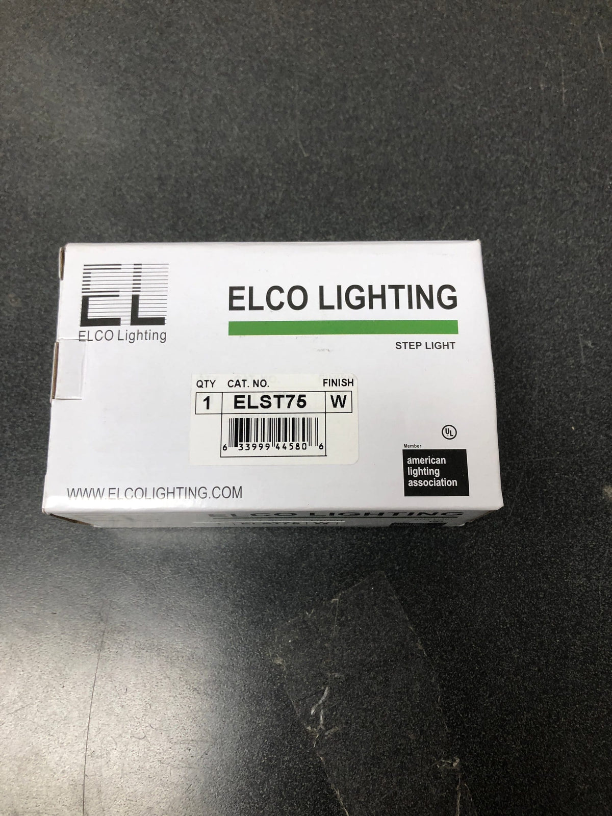 Elco ELST75W 12V LED Horizontal Mini Step Light with Louvered Faceplate - White