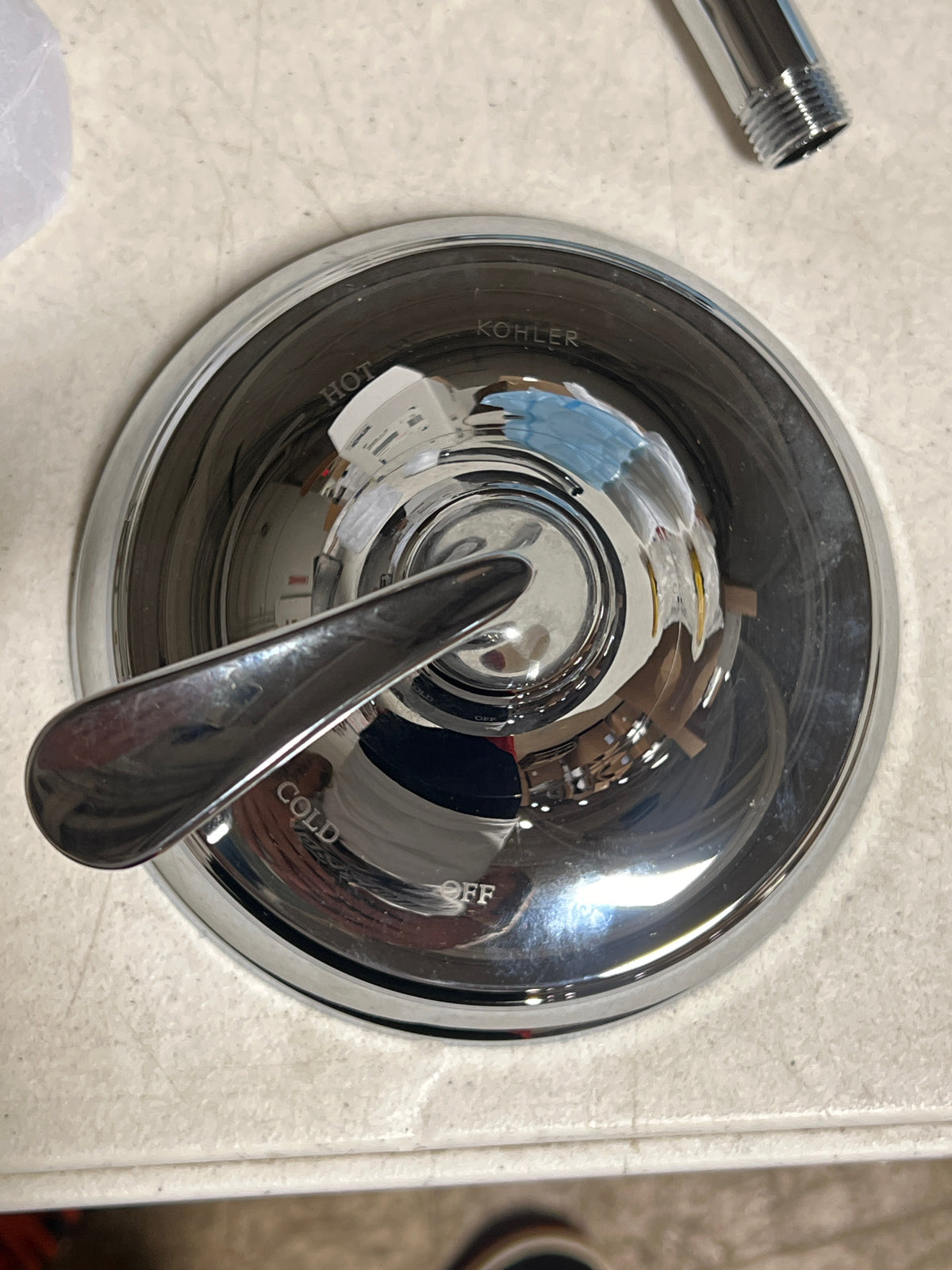 Kohler TLS10275-4-CP Forte Sculpted Rite-Temp Bath & Shower Valve Trim with Slip-Fit Spout, Less Showerhead Polished Chrome