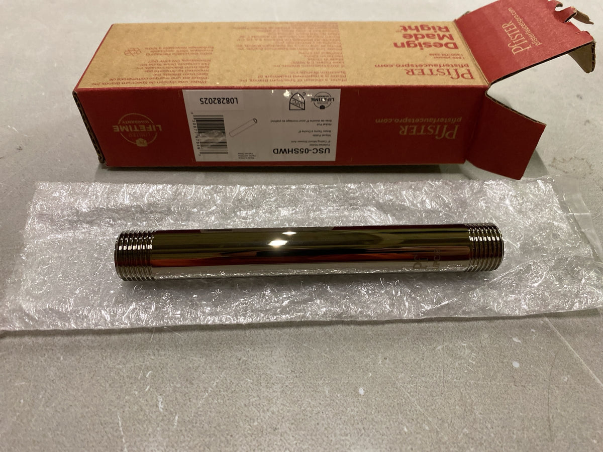 Pfister USC-05SHWD Universal 6" Ceiling-Mounted Shower Arm - Polished Nickel