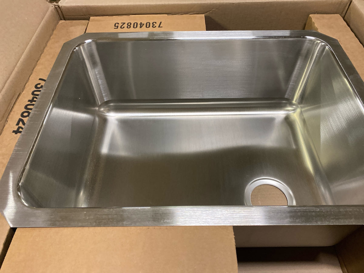 Elkay ELUH231710L Lustertone 25-1/2" Undermount Single Basin Stainless Steel Kitchen Sink - Stainless Steel Left Drain