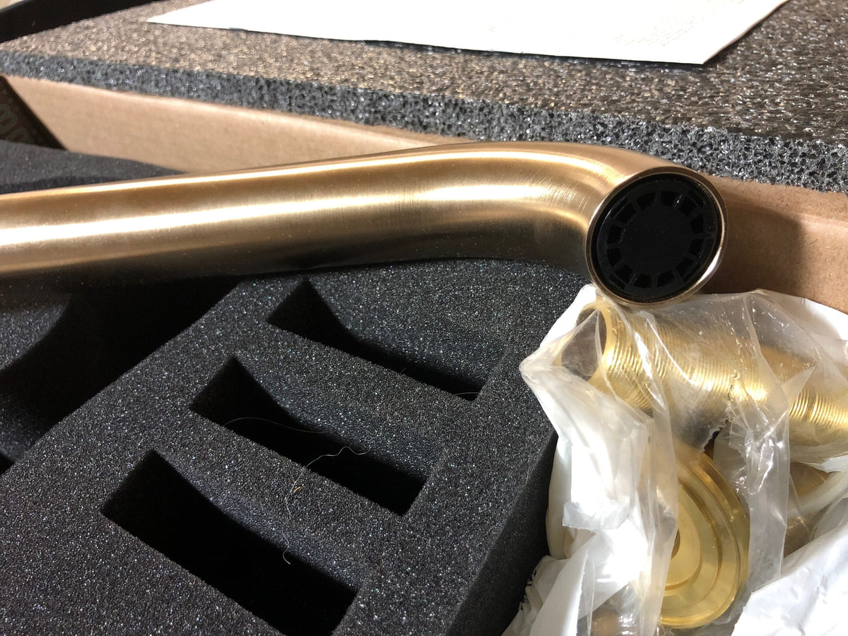 Brizo T70475-GLLHP Odin Wall Mounted Tub Filler - Less Handles and Rough In - Luxe Gold
