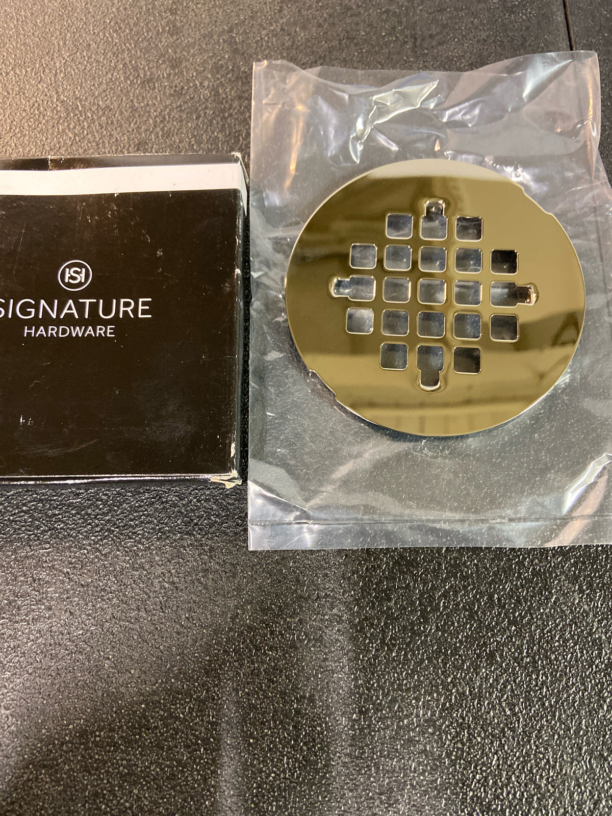 Signature Hardware SH602PN FundamentALL 4-1/2" Round Snap-In Shower Drain Cover - Polished Nickel