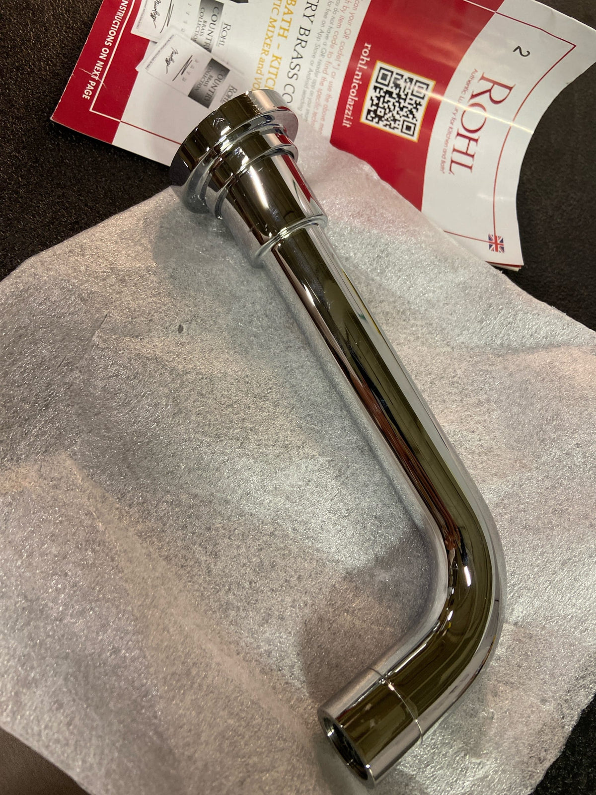 Rohl A2203APC Lombardia 7" Tub Spout - Polished Chrome