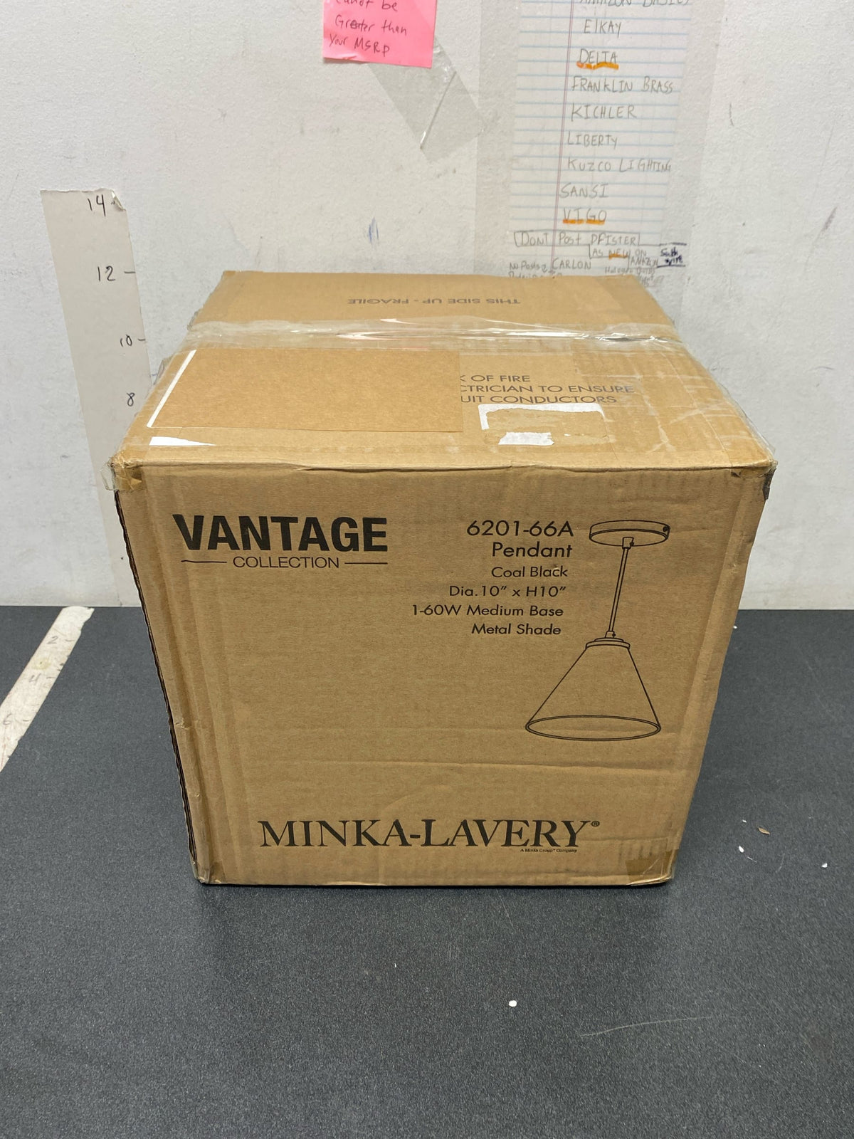 Minka Lavery 6201-66A Vantage 10" Wide Mini Pendant - Coal