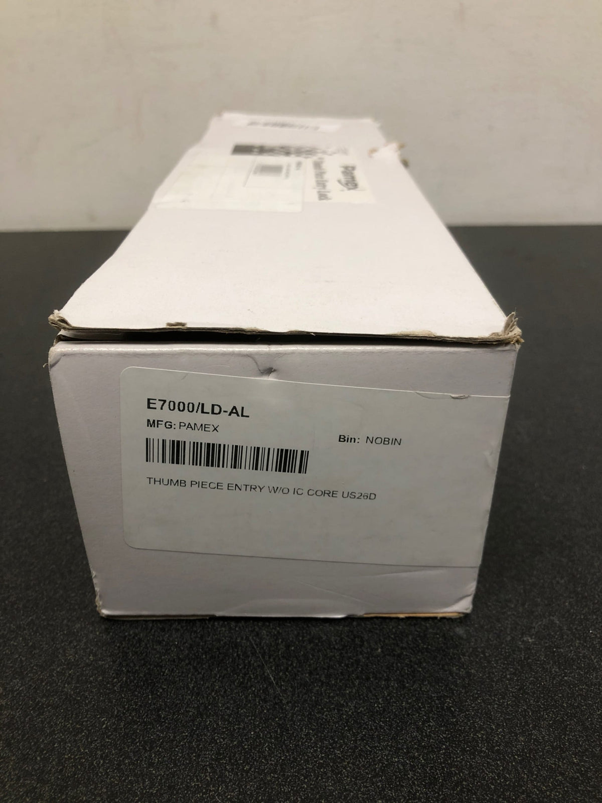 Pamex E7000/LD-AL E7000 Keyed Entry Single Cylinder Handle Plate Trim - Less Small Format Interchangeable Core - Aluminum
