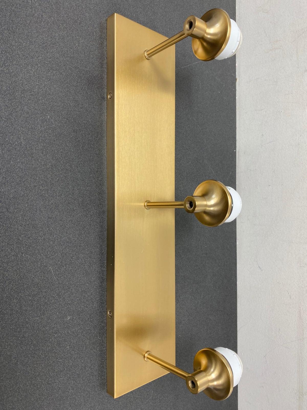Crystorama Lighting Group RAM-A3403-VG Ramsey 3 Light 23" Wide Bathroom Vanity Light with Frosted Glass Shades - Vibrant Gold