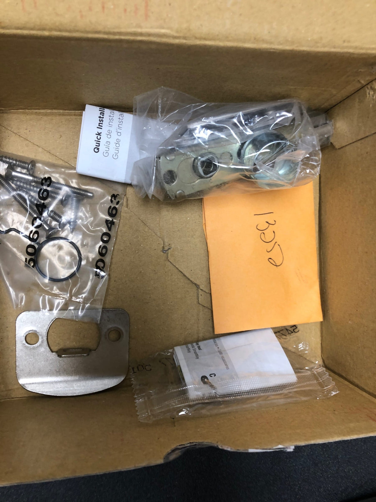 Kwikset 156MILSQT-15S Milan Single Cylinder Keyed Entry Door Lever Set with Square Rosette and SmartKey Technology - Satin Nickel