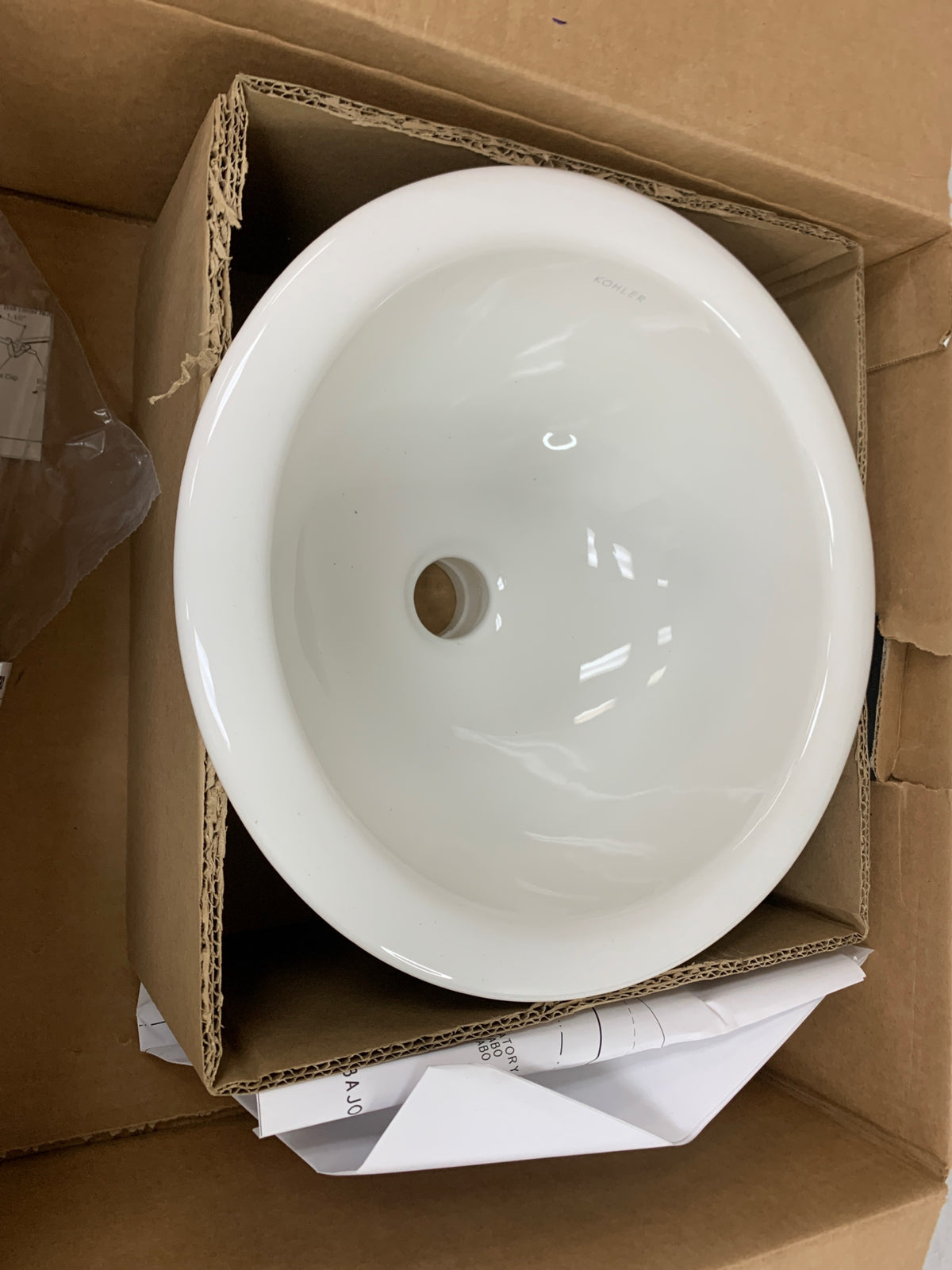 Kohler K-2298-0 Compass 10-5/8" Drop In or Undermount Bathroom Sink - White