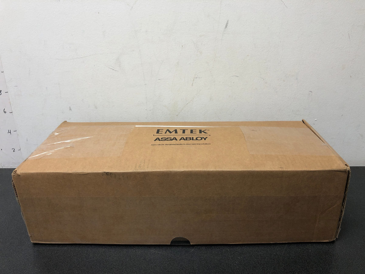 Emtek 4819HLOUS19LH Lausanne Left Handed Full Plate Single Cylinder Keyed Entry Handleset with Helios Interior Lever - Flat Black