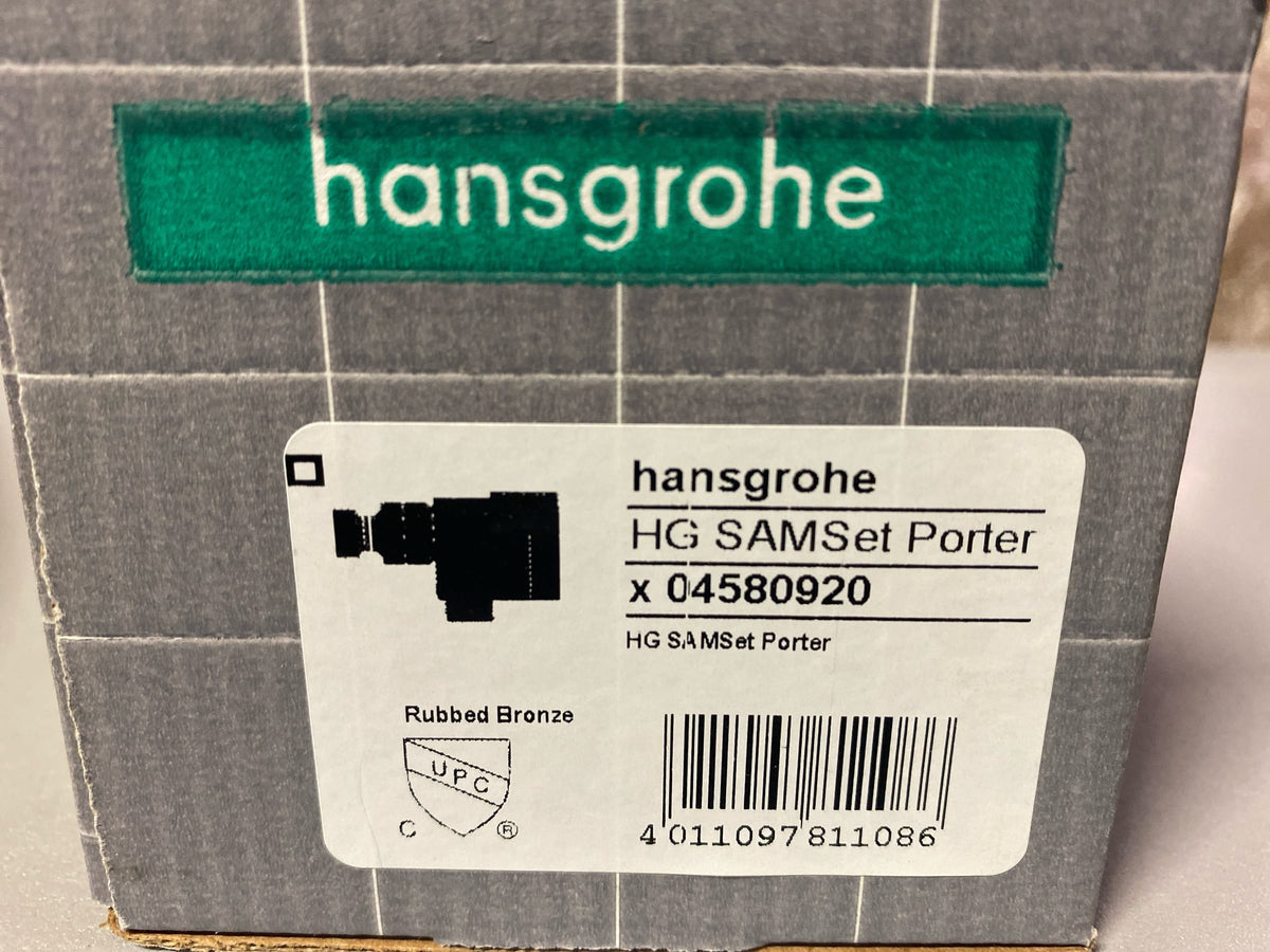 Hansgrohe 04580920 Hand Shower Holder Mount - Rubbed Bronze