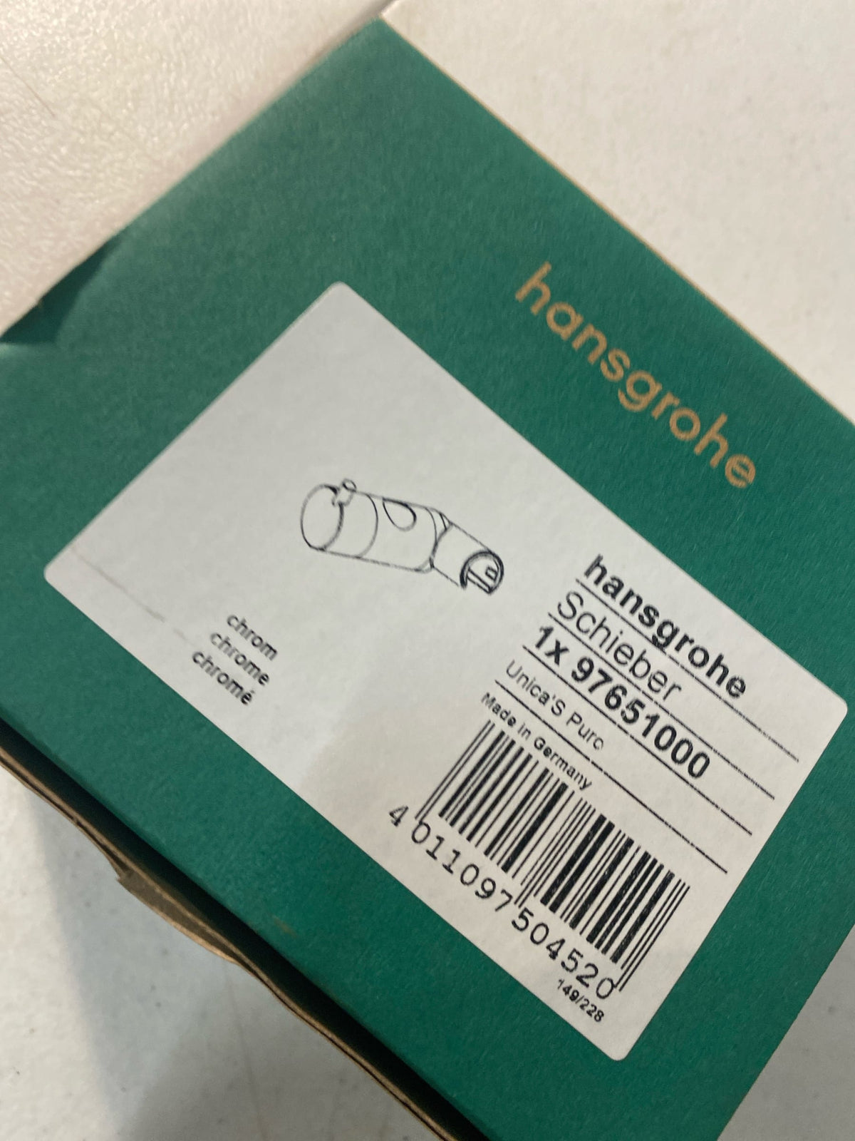 Hansgrohe 97651000 Chrome Support Assembly