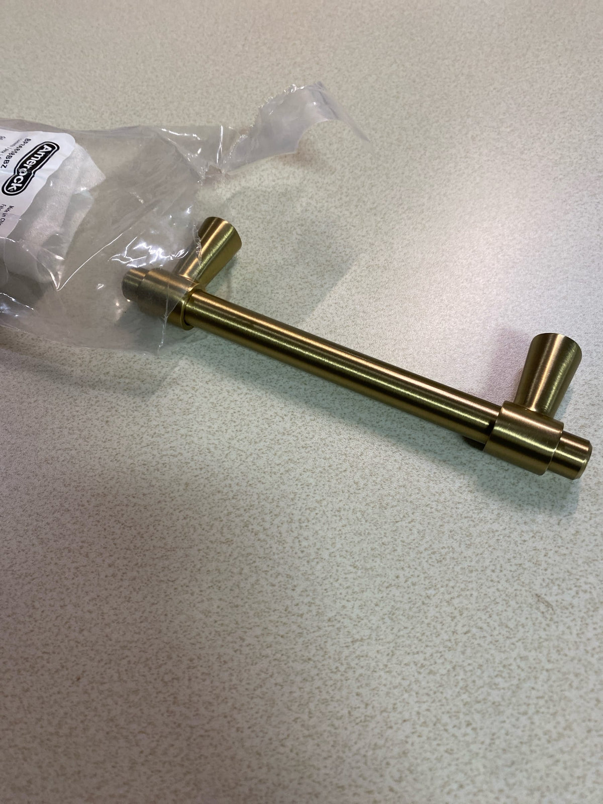 Amerock BP36858BBZ Destine 3-3/4 in. (96mm) Modern Golden Champagne Bar Cabinet Pull