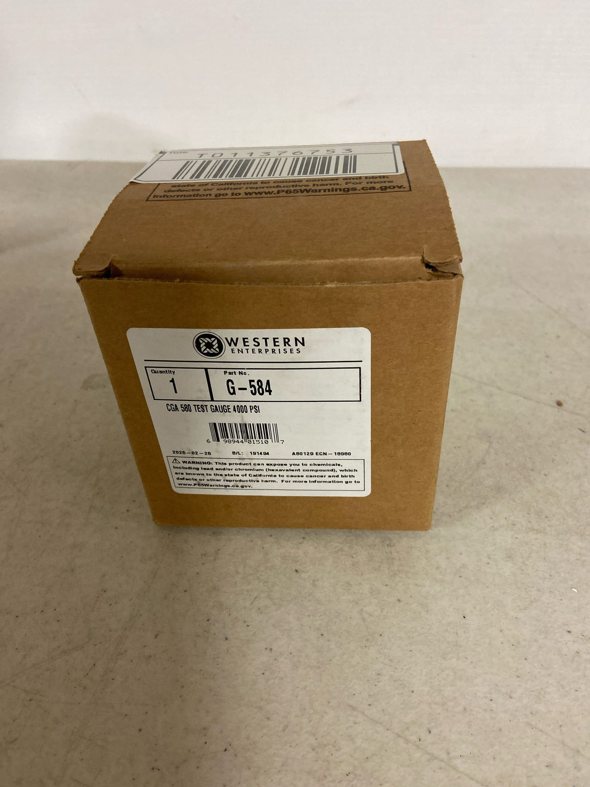 Western Enterprises We G-584 Test Gauge