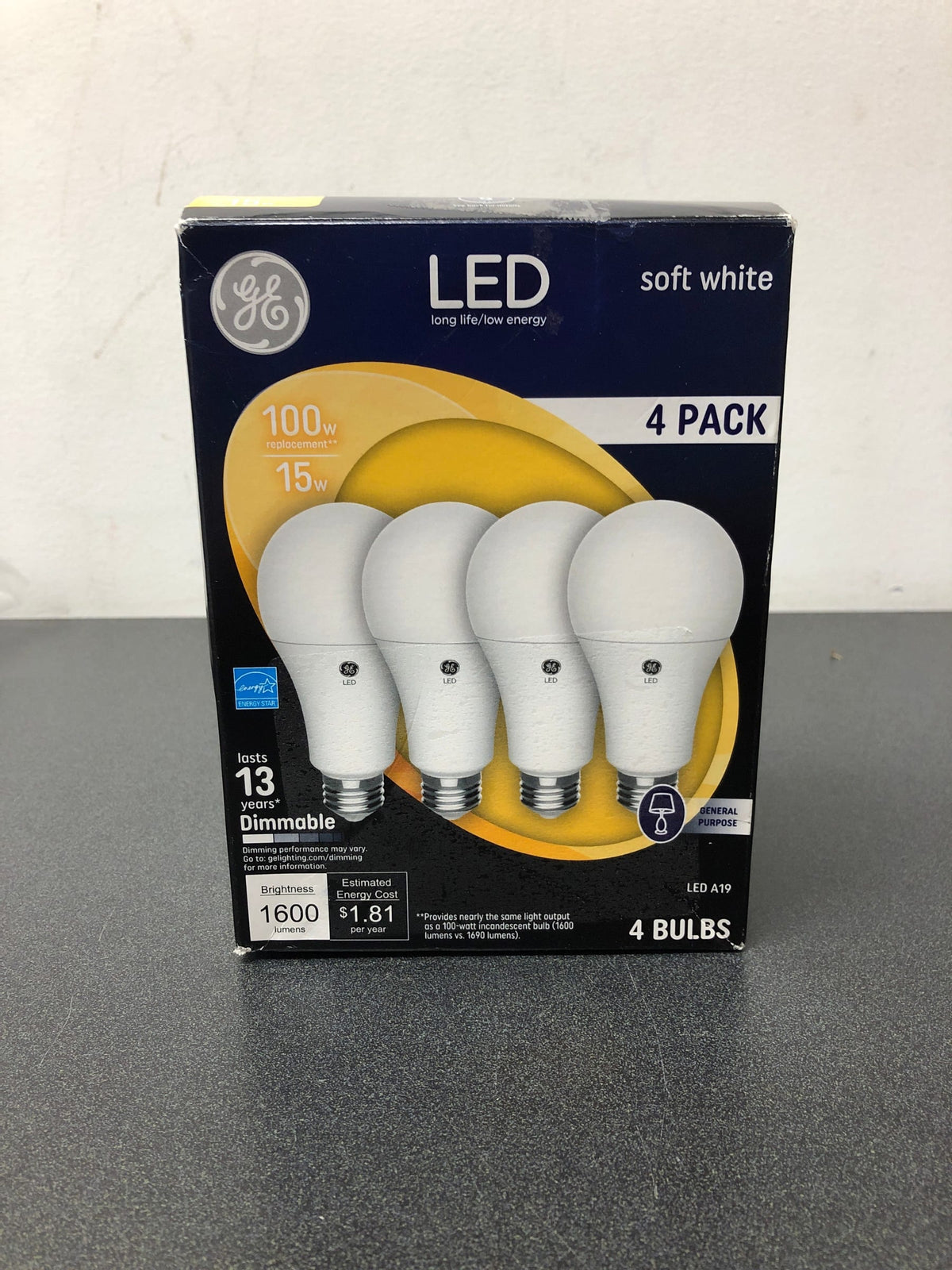 Ge 100w 4pk sw aline led bulb
