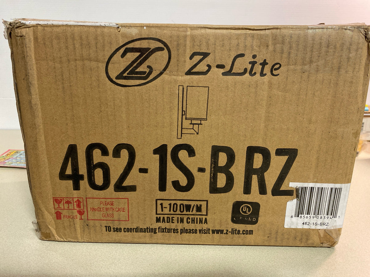 Z-Lite 1 Light Wall Sconce 462-1S-BRZ, Bronze