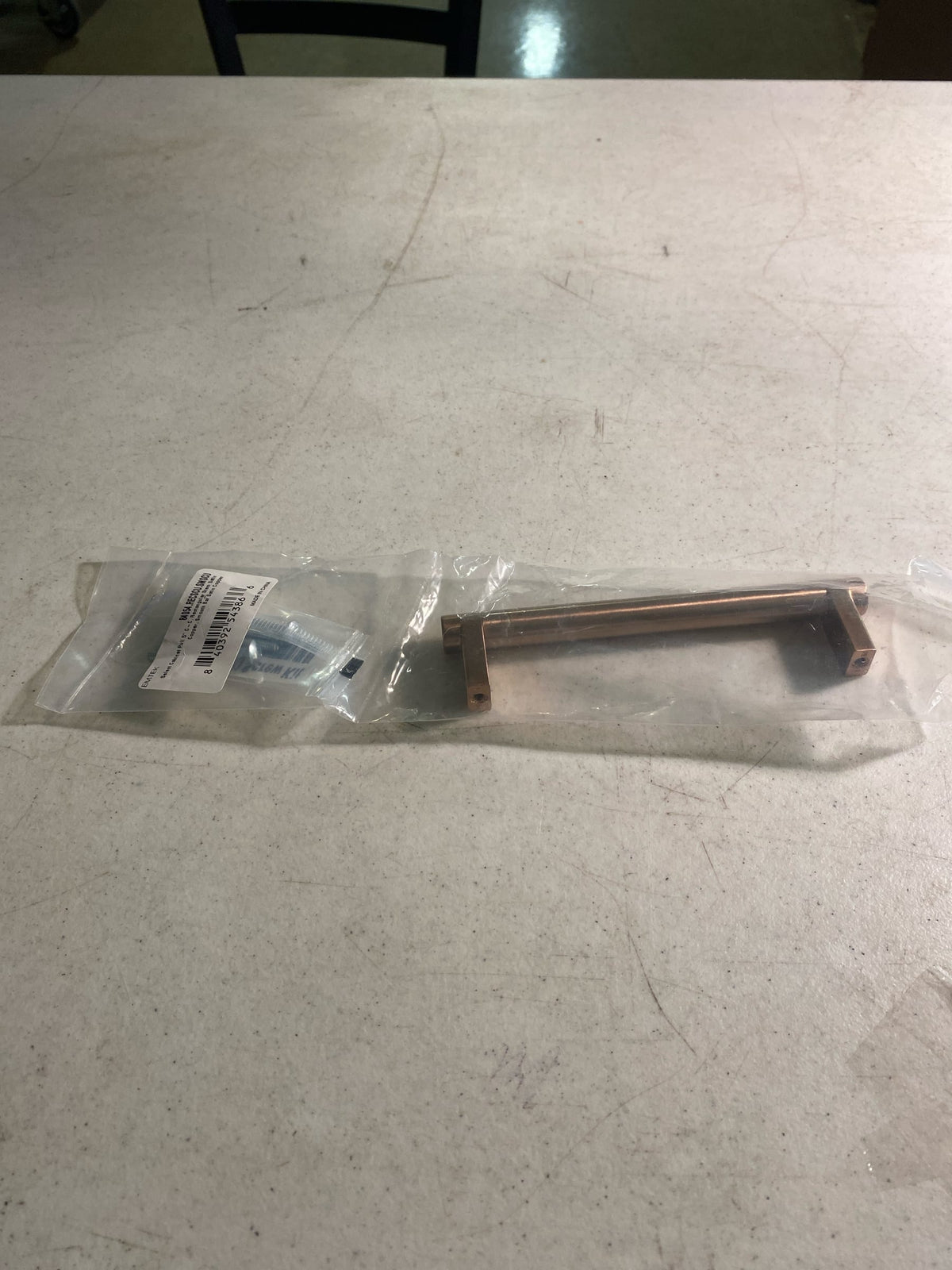 Emtek 84054.RECSCU.SMSCU Smooth 5 Inch Center to Center Bar Cabinet Pull with Rectangular Stem from the SELECT Collection - Satin Copper / Satin Copper Stem