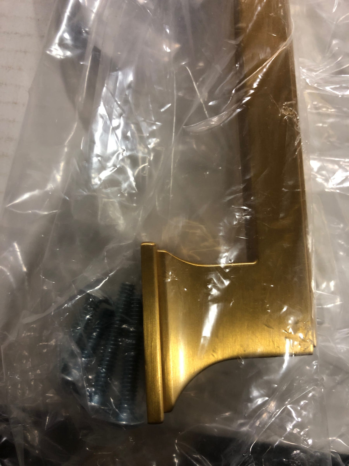 Belwith Keeler B078830-BGB Brownstone 12" Center to Center Slim Grip Appliance Handle / Appliance Pull - Brushed Golden Brass
