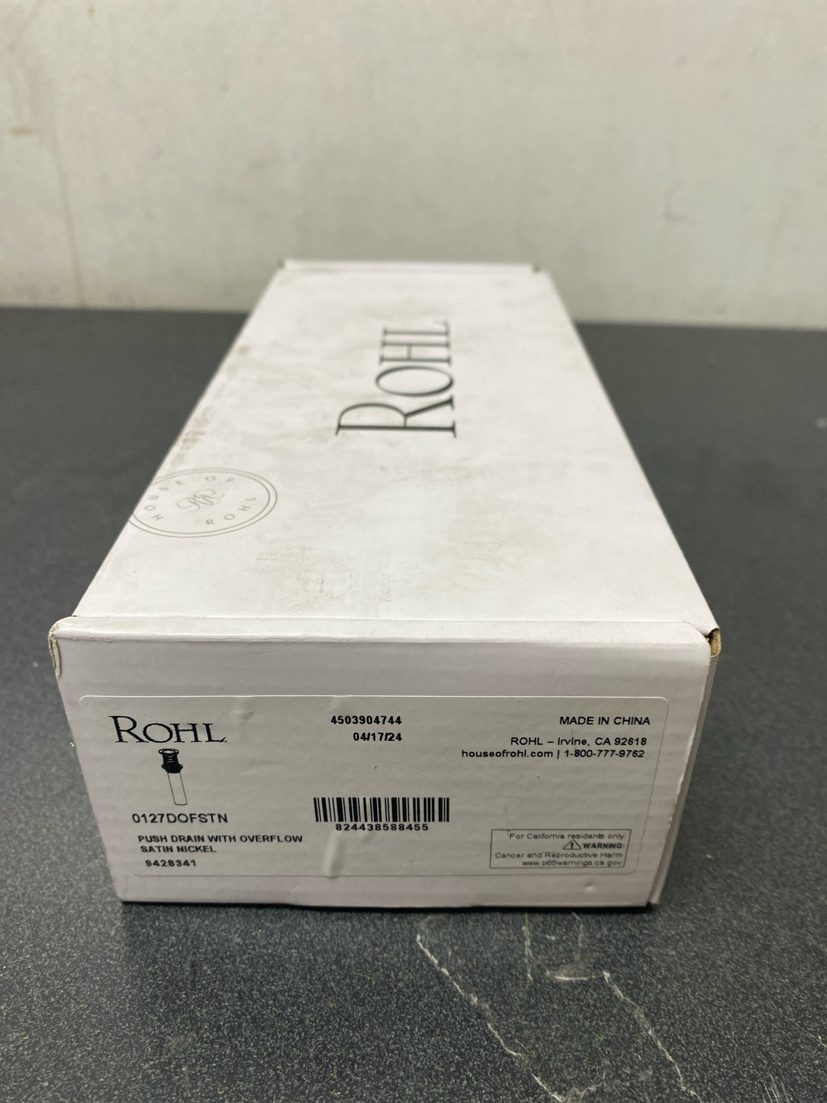 Rohl 0127DOFSTN Bathroom-Hardware, Satin Nickel