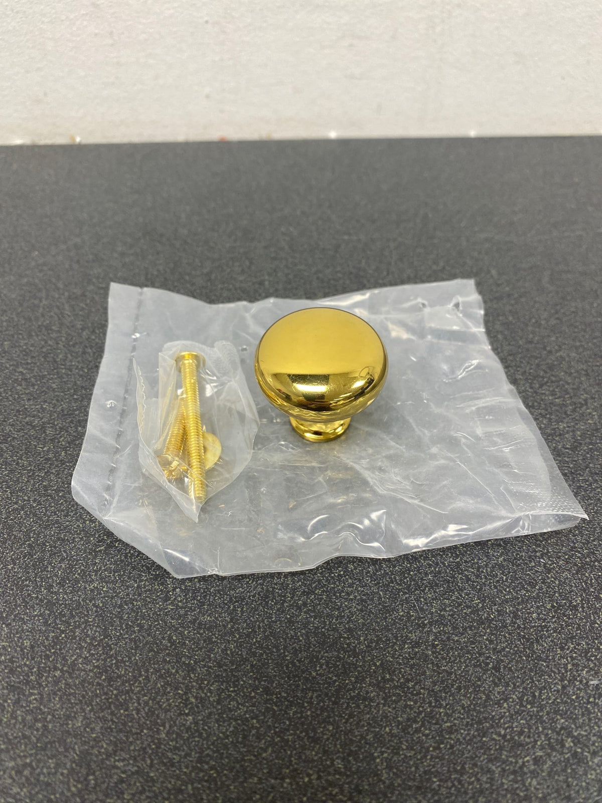 Century .01-12505-3 Maryland 1-3/16 Inch Mushroom Cabinet Knob - Polished Brass