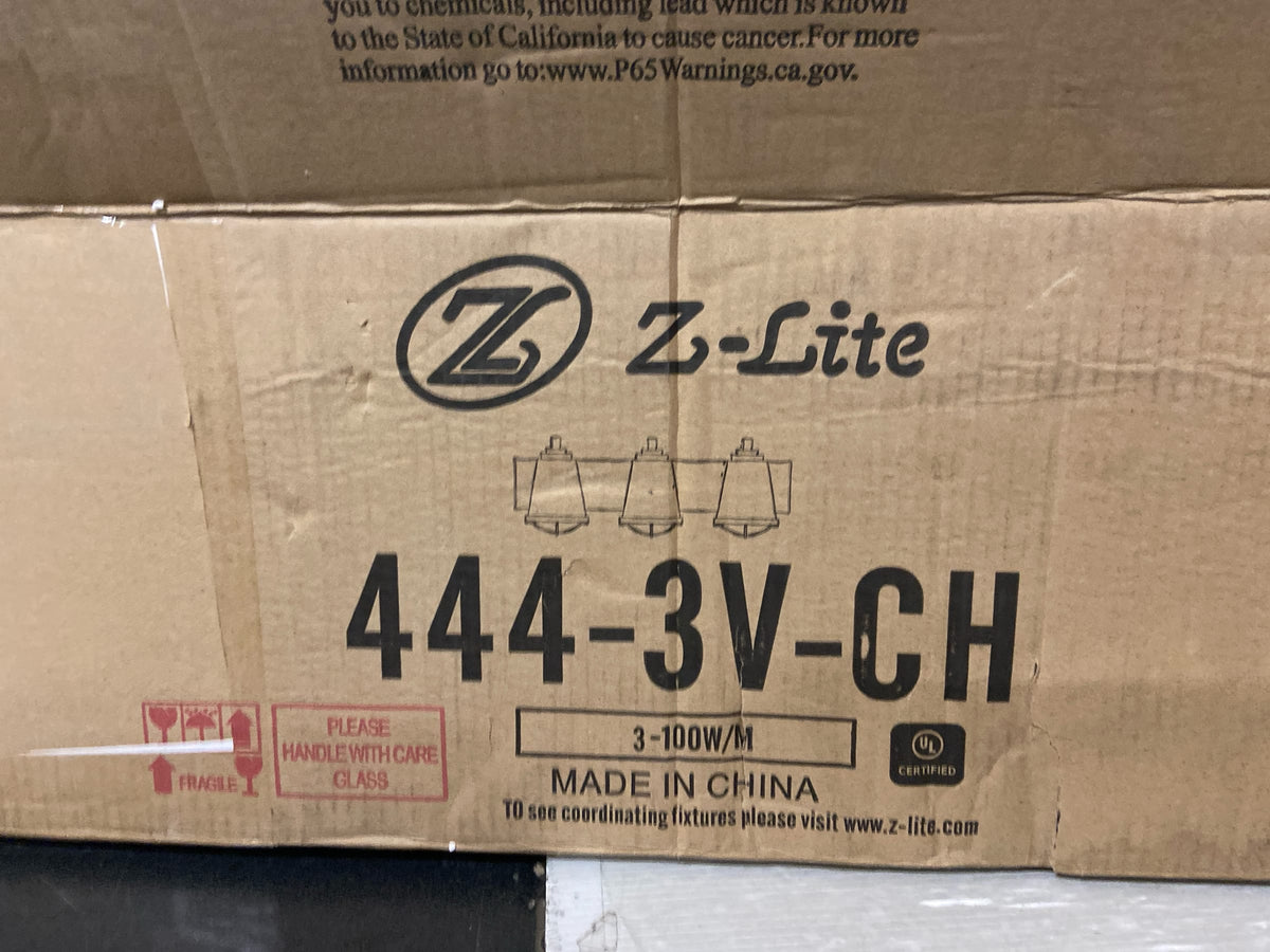 Z-Lite 444-3V-CH 3 Light Vanity, Chrome