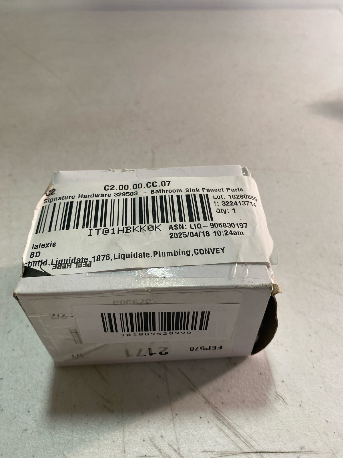 Signature Hardware 329503 Large Replacement Porcelain Cross Handles