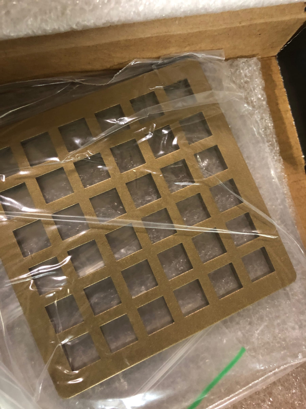 Infinity Drain QS 4 SB Squares 4" Drain Grate Only for Select Infinity Drain Cen