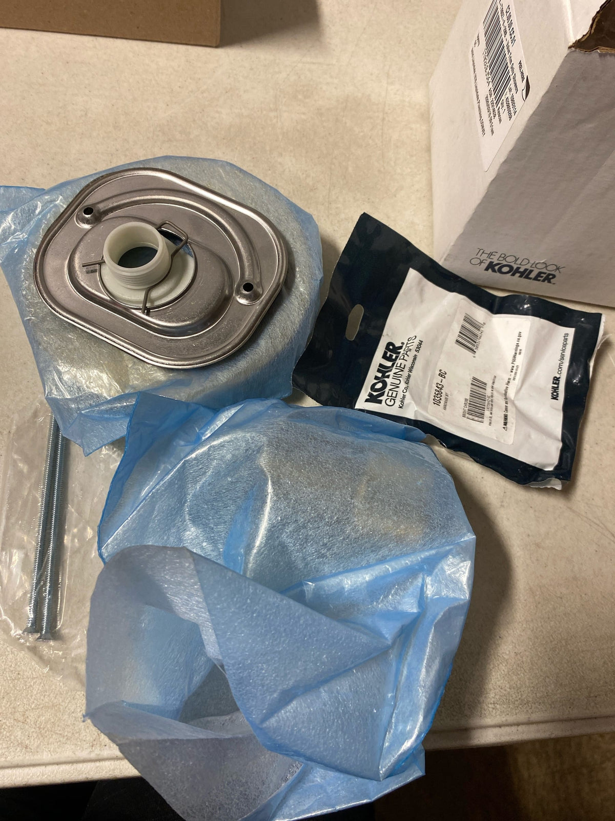 Kohler K-T78027-8-2MB Components 1-Handle Thermostatic Valve Trim Kit in Vibrant Brushed Moderne Brass (Valve Not Included)