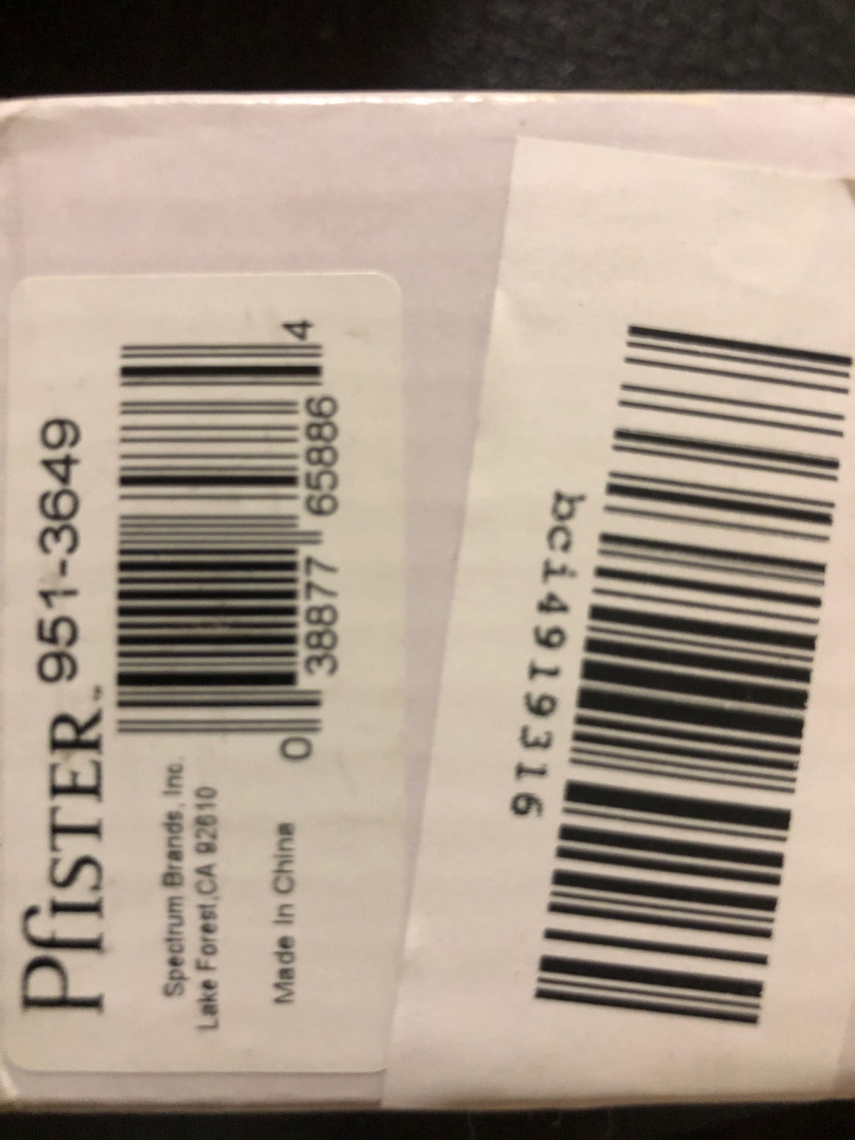 Pfister 951-3649 Replacement 7/8" Extension Kit Only - N/A
