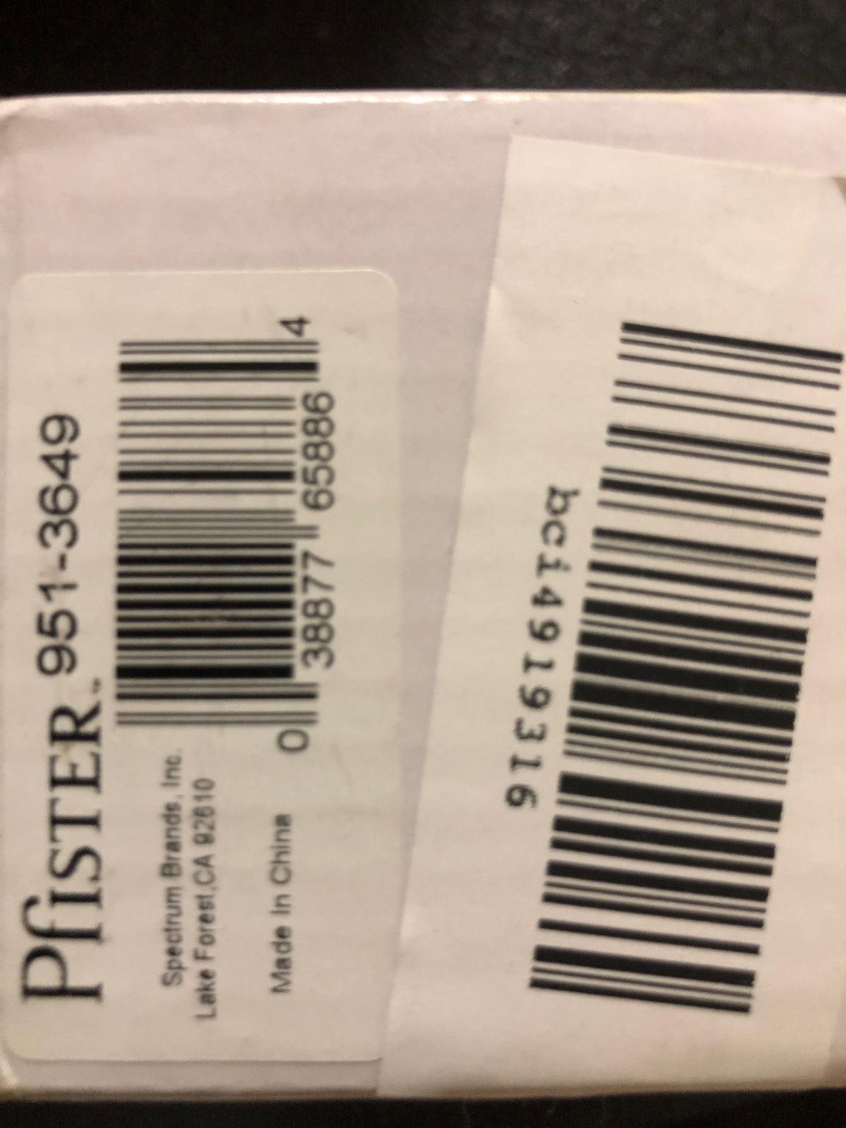 Pfister 951-3649 Replacement 7/8" Extension Kit Only - N/A