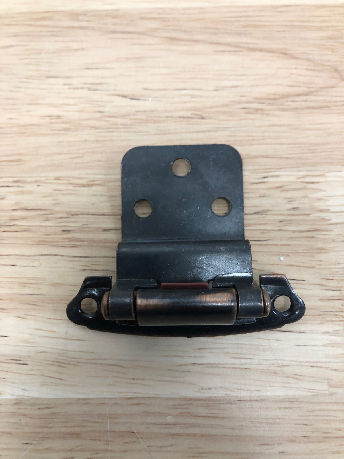 Hickory Hardware P243-OBH Partial Inset Traditional Cabinet Door Hinge with Self Closing Function (Package of 2) - Oil-Rubbed Bronze