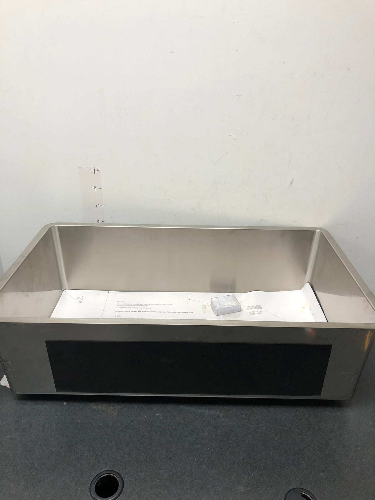 Elkay HDU32189F Crosstown 32in. Undermount 1 Bowl 18 Gauge Stainless Steel Sink Only and No Accessories