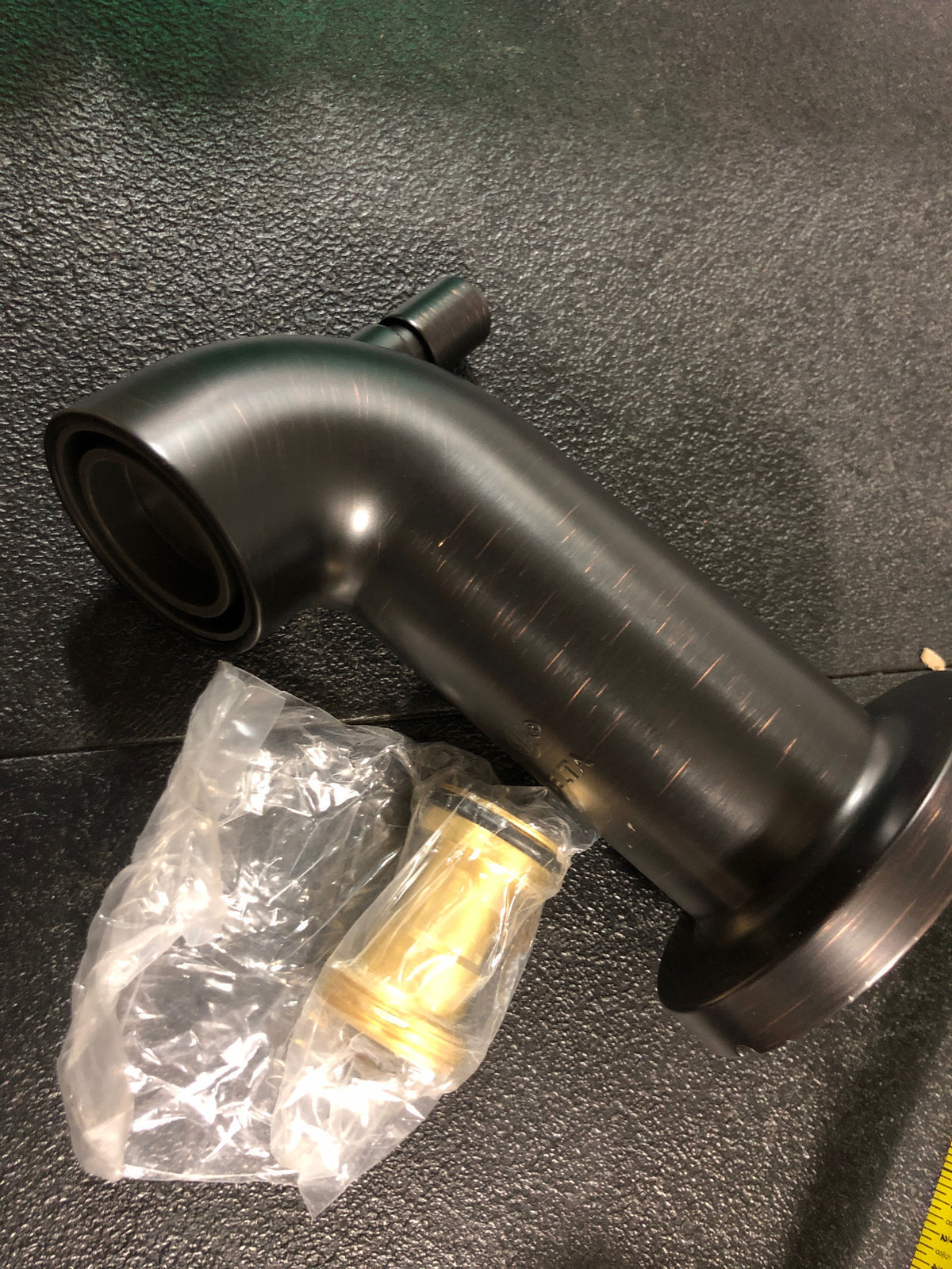 Delta RP73371BL Trinsic 6-1/8" Diverter Wall Mounted Tub Spout - Matte Black