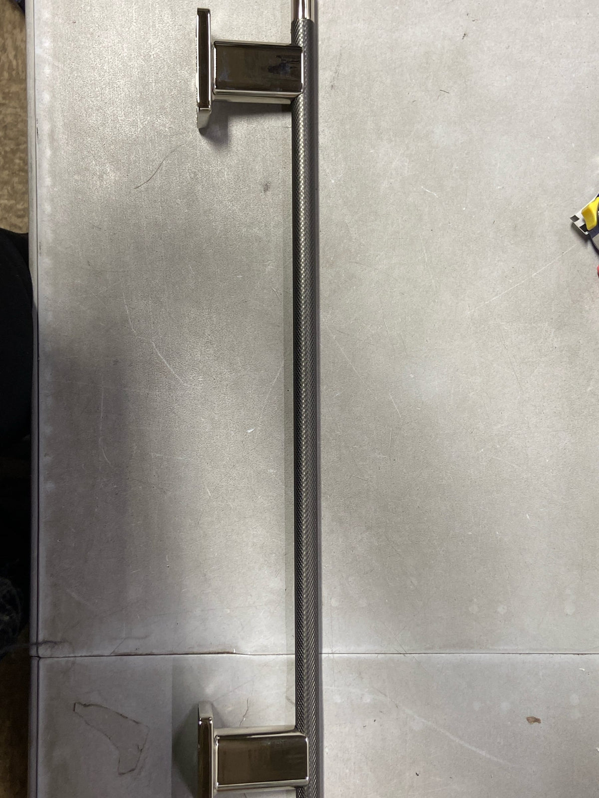 Amerock BH26614PNGM Esquire 18 in. (457 mm) L Towel Bar in Polished Nickel/Gunmetal