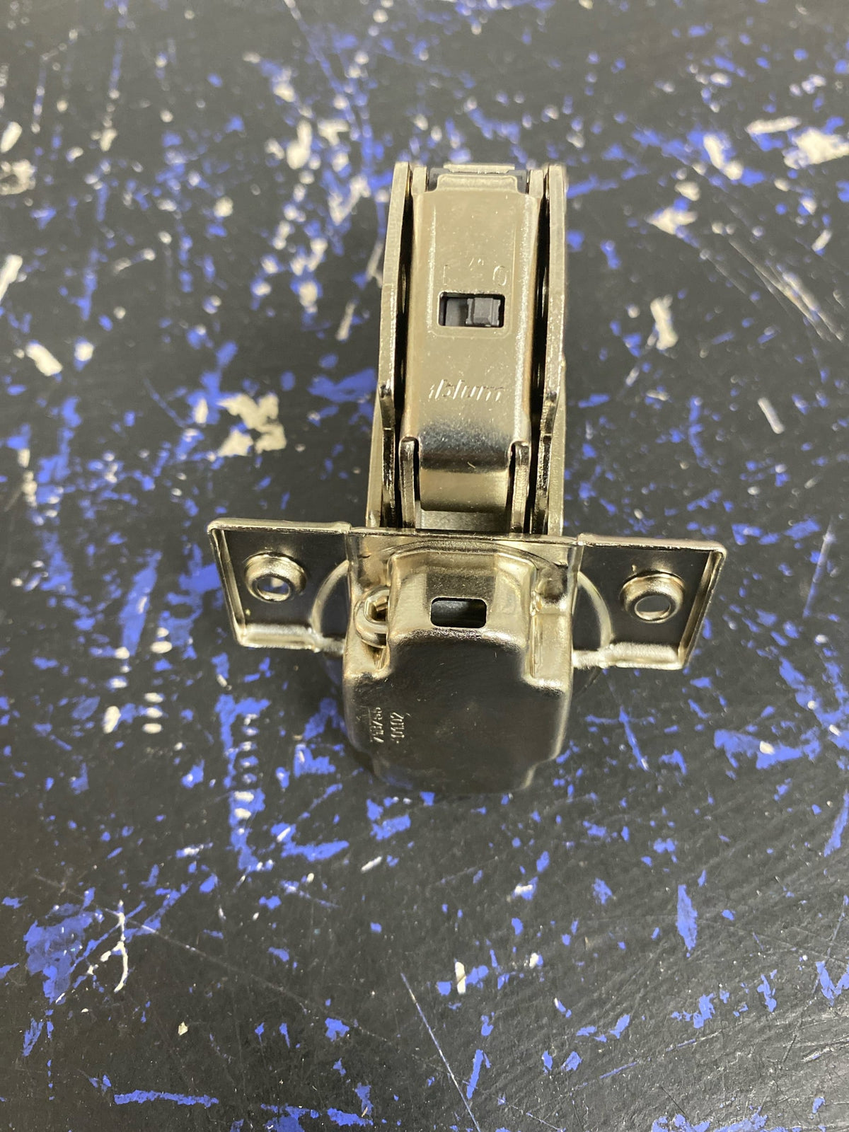Blum 71B7550 BLUMOTION Overlay Zero Protrusion Screw-On Cabinet Door Hinge with 155 Degree Opening Angle and Soft Close Function - Nickel