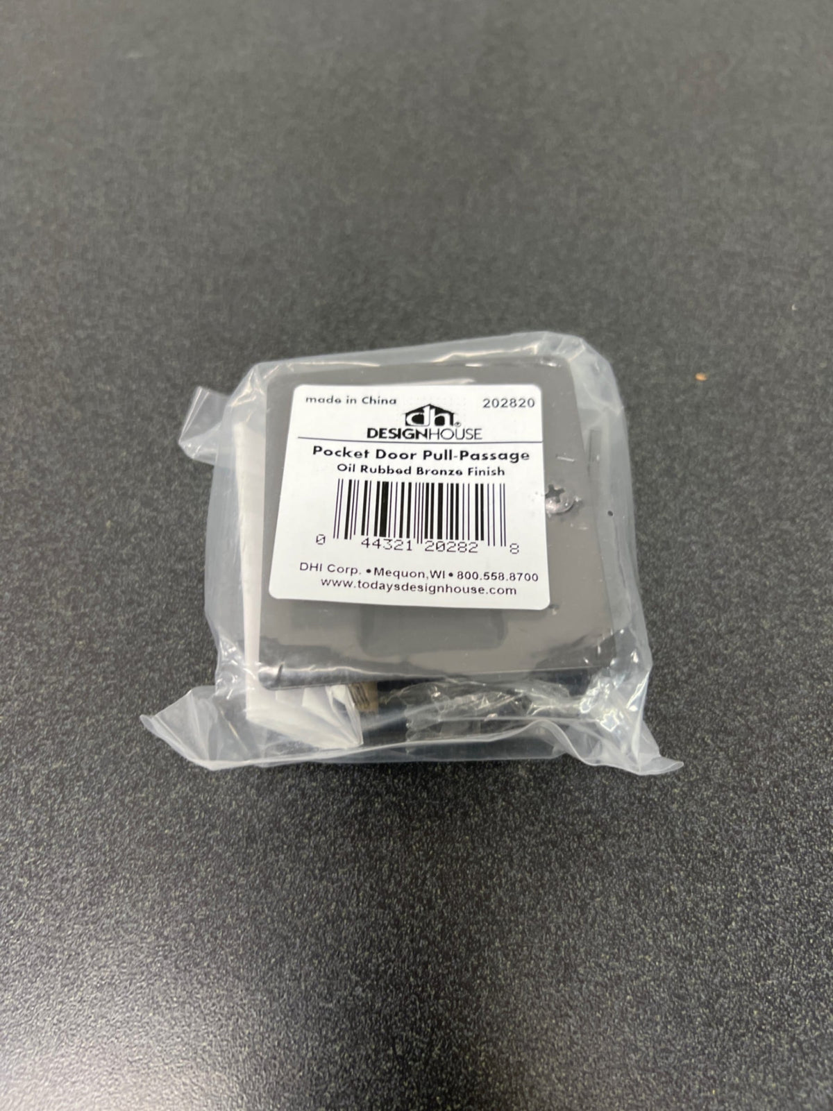Unbranded 202820 Oil-Rubbed Bronze Pocket Door Lock Passage Hardware