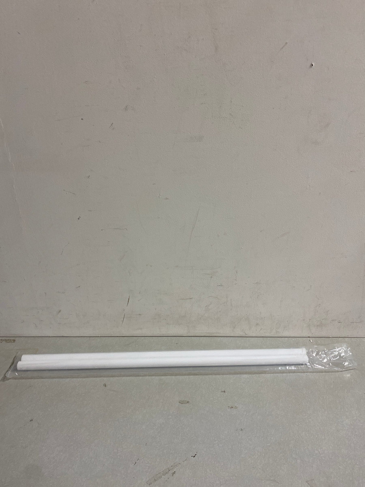 Easy Track RR1036 35 Inch Wardrobe Rods with Mounting Brackets for Easy Track Closet System - Pair - White