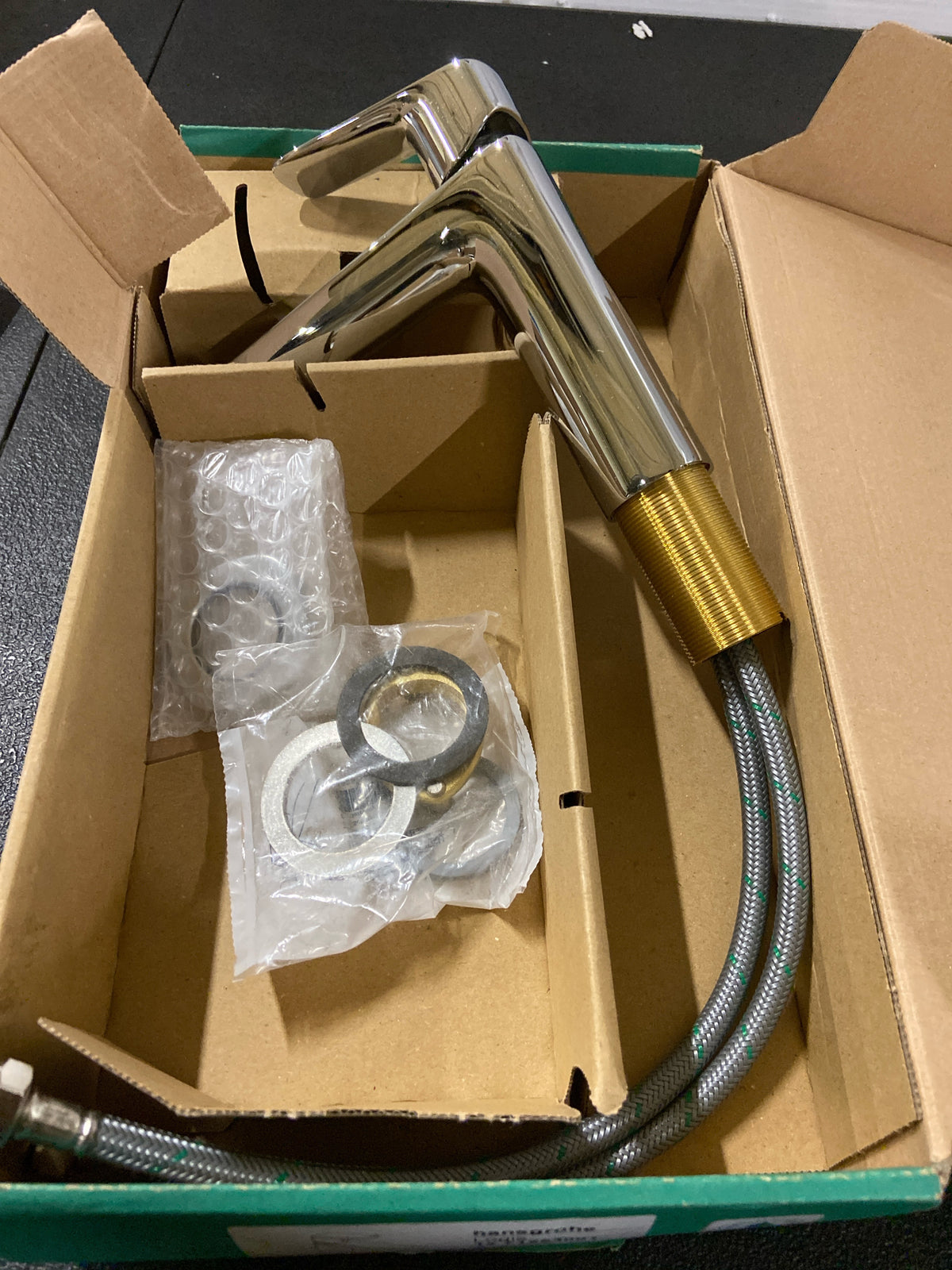 Hansgrohe 71253001 Logis Fine 1.2 GPM Single Hole Bathroom Faucet 110 with ComfortZone, EcoRight, and AirPower Technology - Less Drain Assembly - Chrome