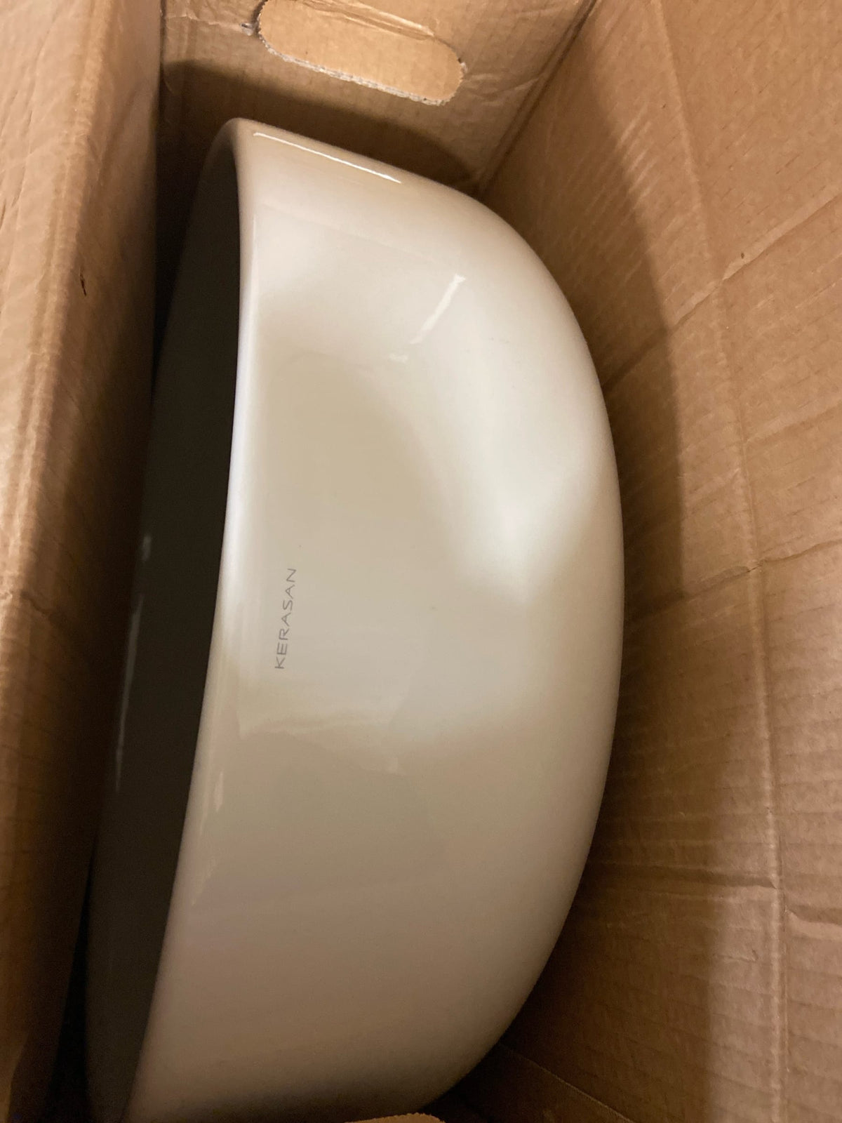 WS Bath Collections Ciotola 4302 .01 Ciotola 18-1/10" Ceramic Vessel Bathroom Sink - Gloss White