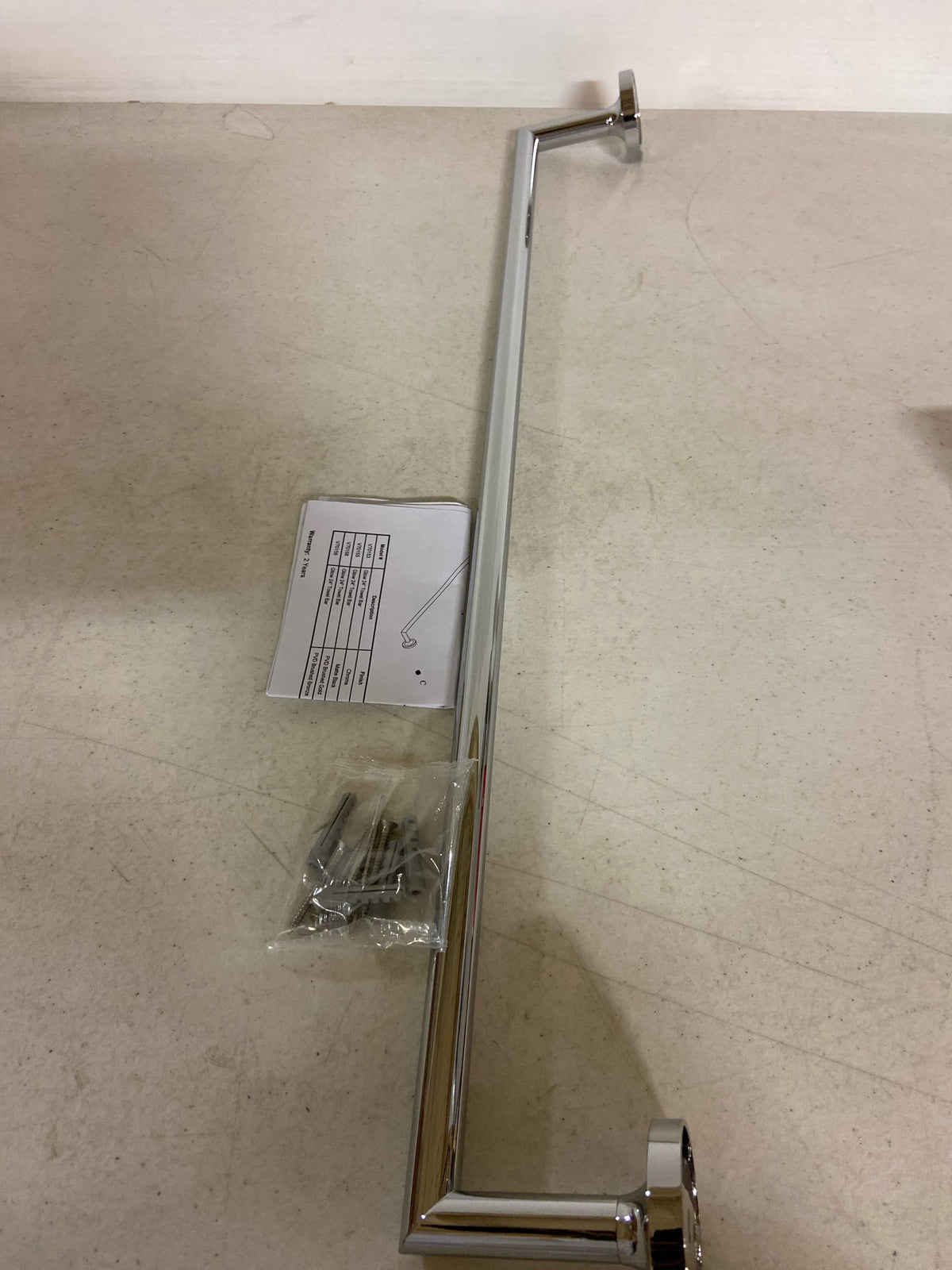 ICO Bath V70153 Volkano Glow 24" Towel Bar - Chrome
