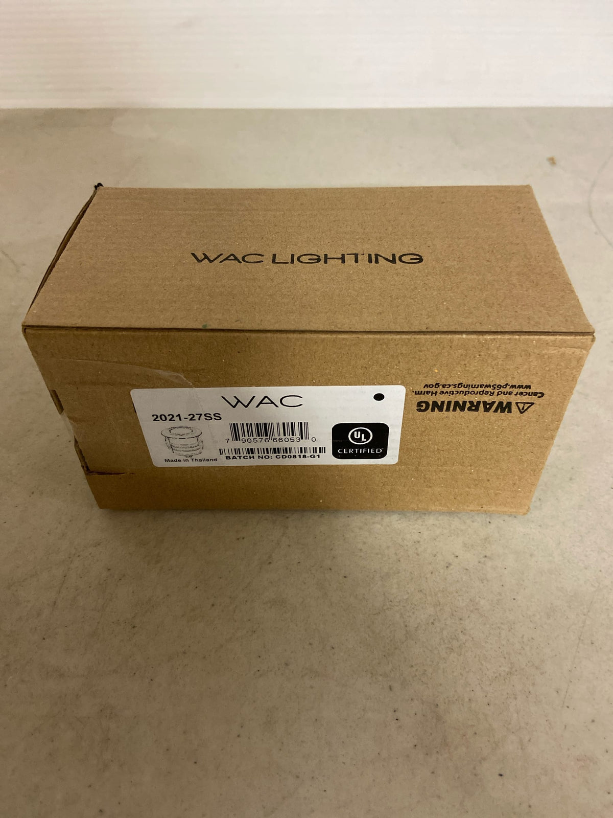WAC Lighting 2021-27SS WAC Lighting 2021 3" Wide LED Inground Light with Clear Glass - 12 Volt