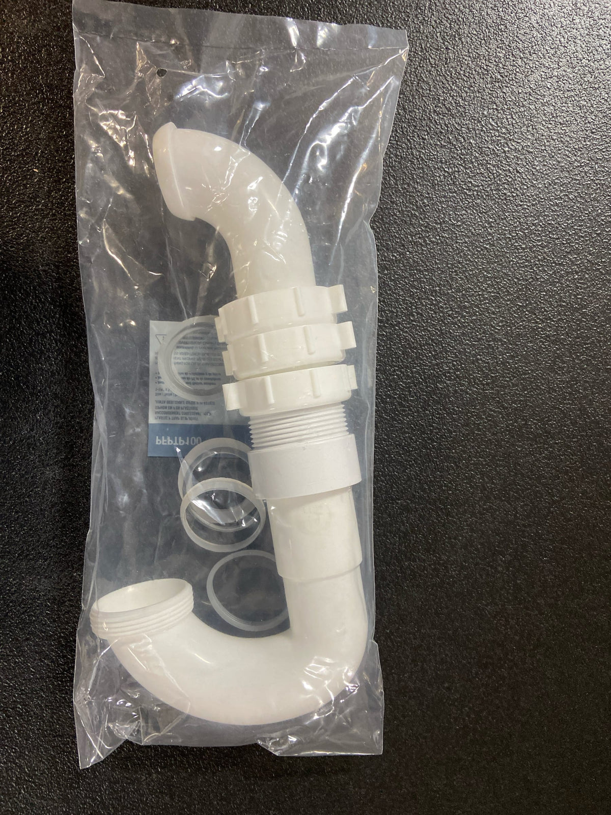 PROFLO PFPTP100 1-1/4" x 1-1/2" Plastic Slip-Joint P-Trap with PVC Marvel Connector - White