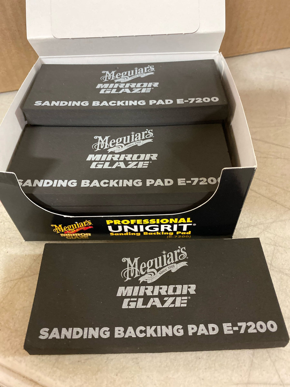 Meguiar's Professional High-Tech Backing Pad E7200 - Backing Pad for use with Automotive Sandpaper for Professional Sanding, Wrap Sand Paper Around Backing Pad for Consistent Sanding,Backing Pad 10 Pack