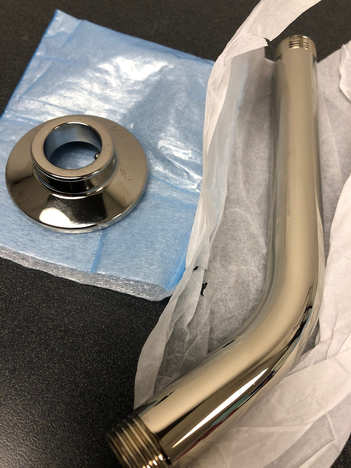 Kohler K-7397-SN MasterShower 7-1/2" Wall Mounted Shower Arm and Flange - Polished Nickel