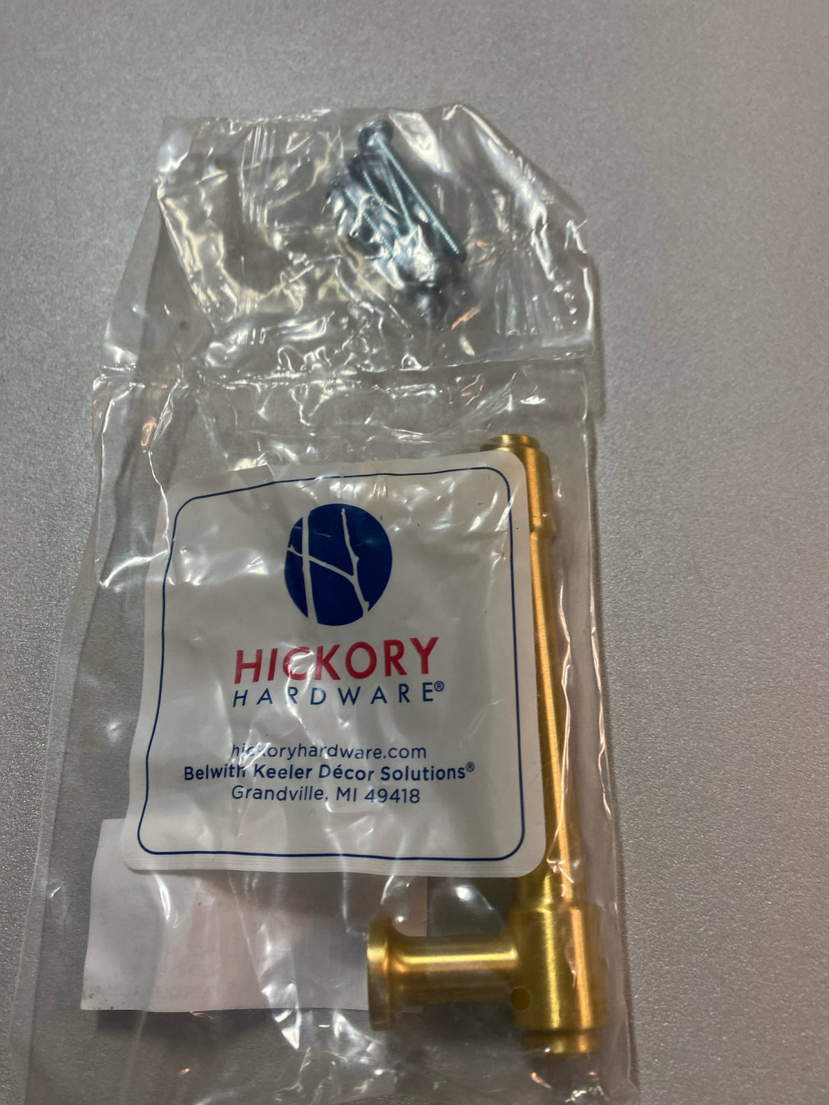 Hickory hardware H077851BGB Piper Collection Pull 3 in. (76 mm) Center to Center Brushed Golden Brass Finish Modern Zinc Bar Pull 1-Pack