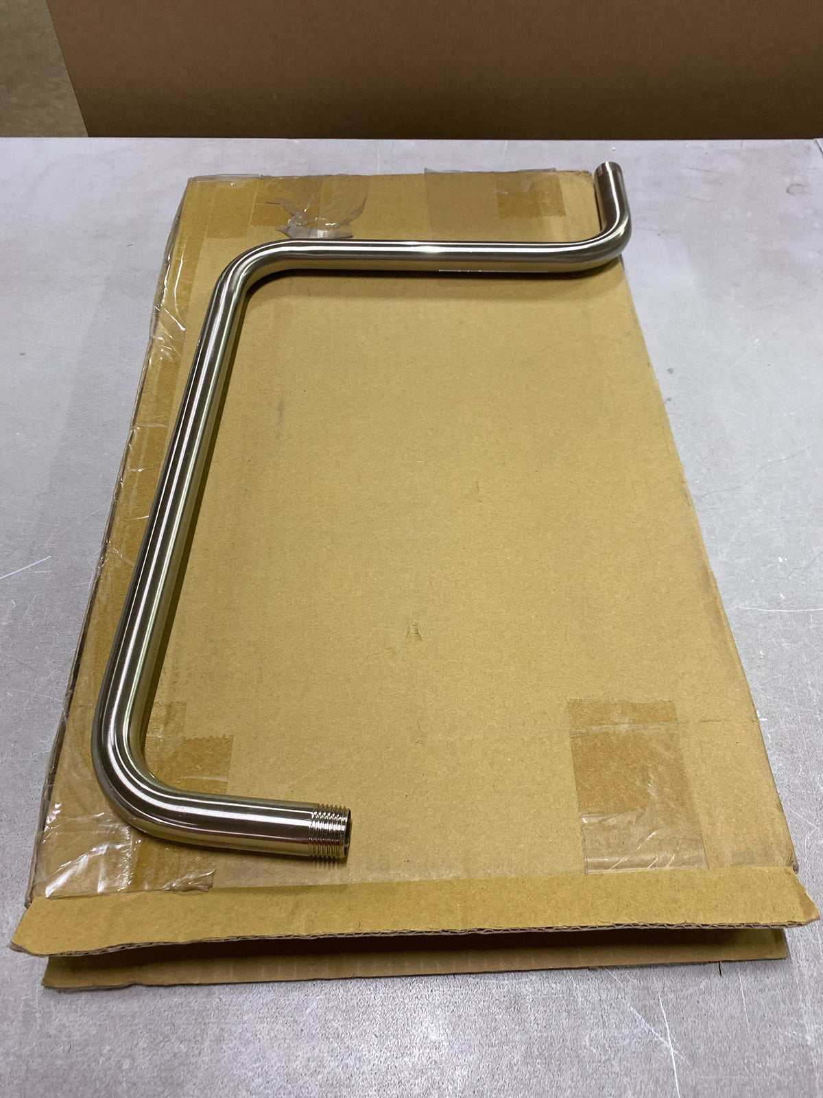 Signature Hardware 131759 19-1/2" Wall Mounted Shower Arm Only - Less Shower Arm Flange - Brushed Nickel