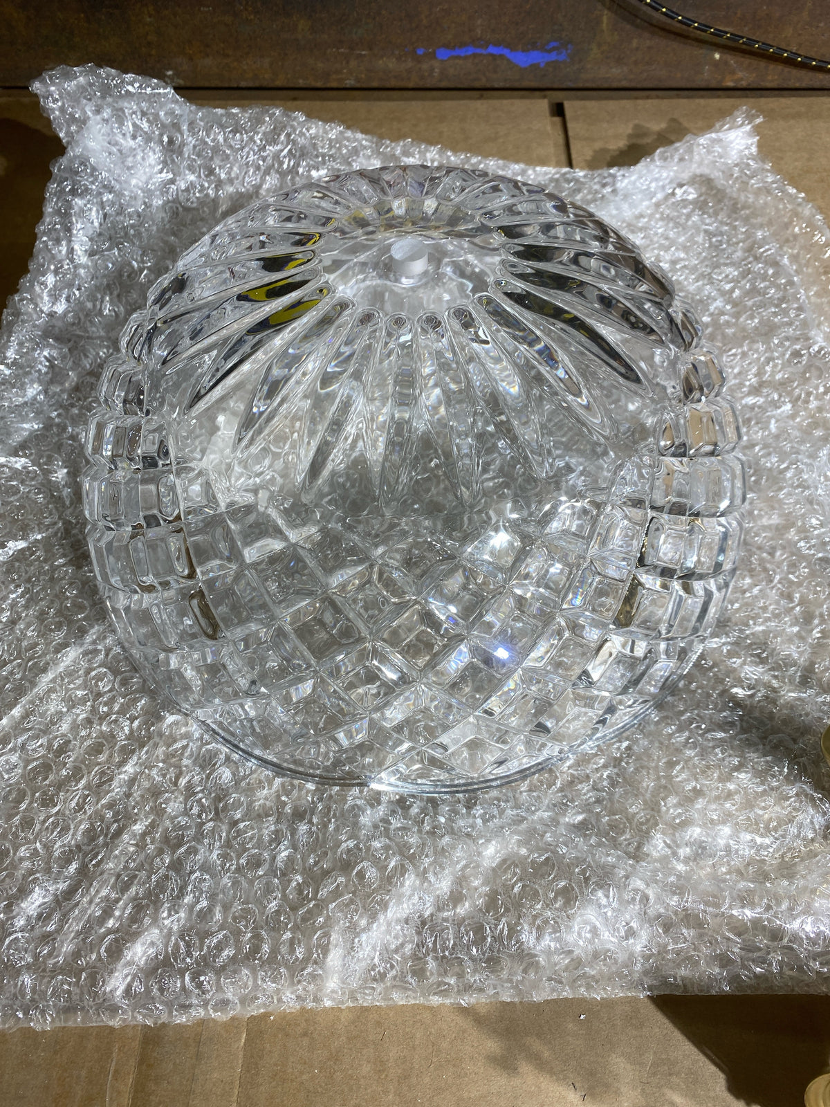 Crystorama Lighting Group 67-CT-OB Milton 2 Light 12" Wide Semi-Flush Bowl Ceiling Fixture with a Patterned, Clear Crystal Shade - Olde Brass