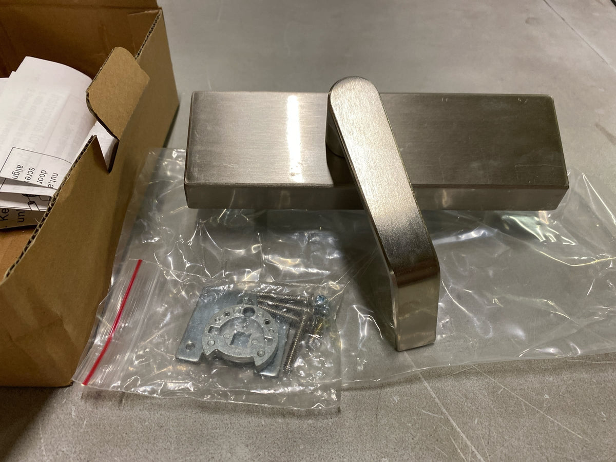 Copper Creek AL9190SS Dummy Exit Trim with Rectangular Rose and Avery Lever for 9000 Series Exit Devices - Satin Stainless