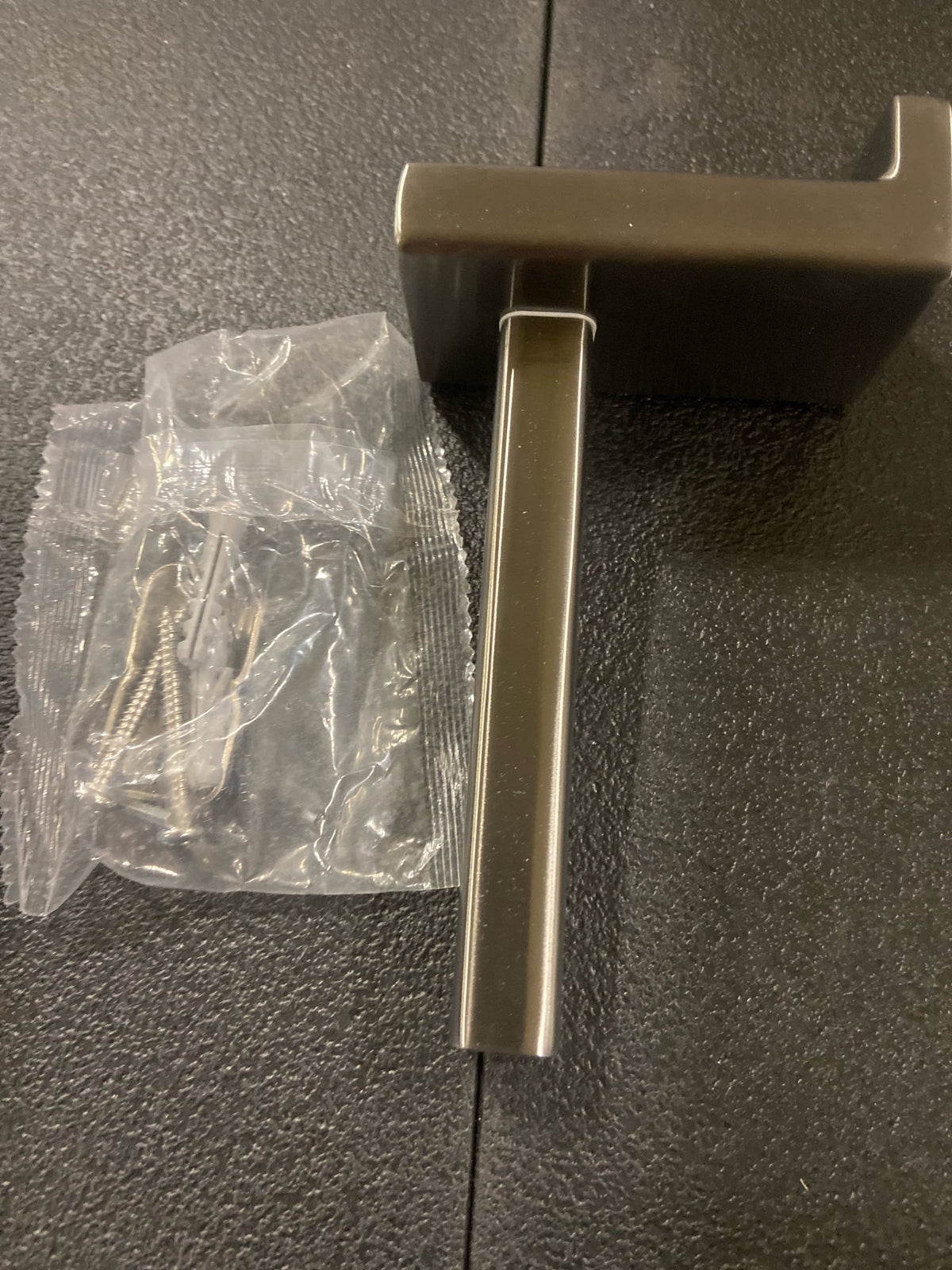 Hansgrohe 41756340 AddStoris Wall Mount Toilet Paper Holder in Brushed Black Chrome