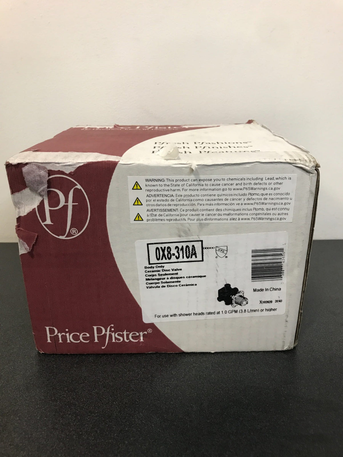 Pfister Single-Control Pressure Balance Tub/Shower Valve-0X8-310A